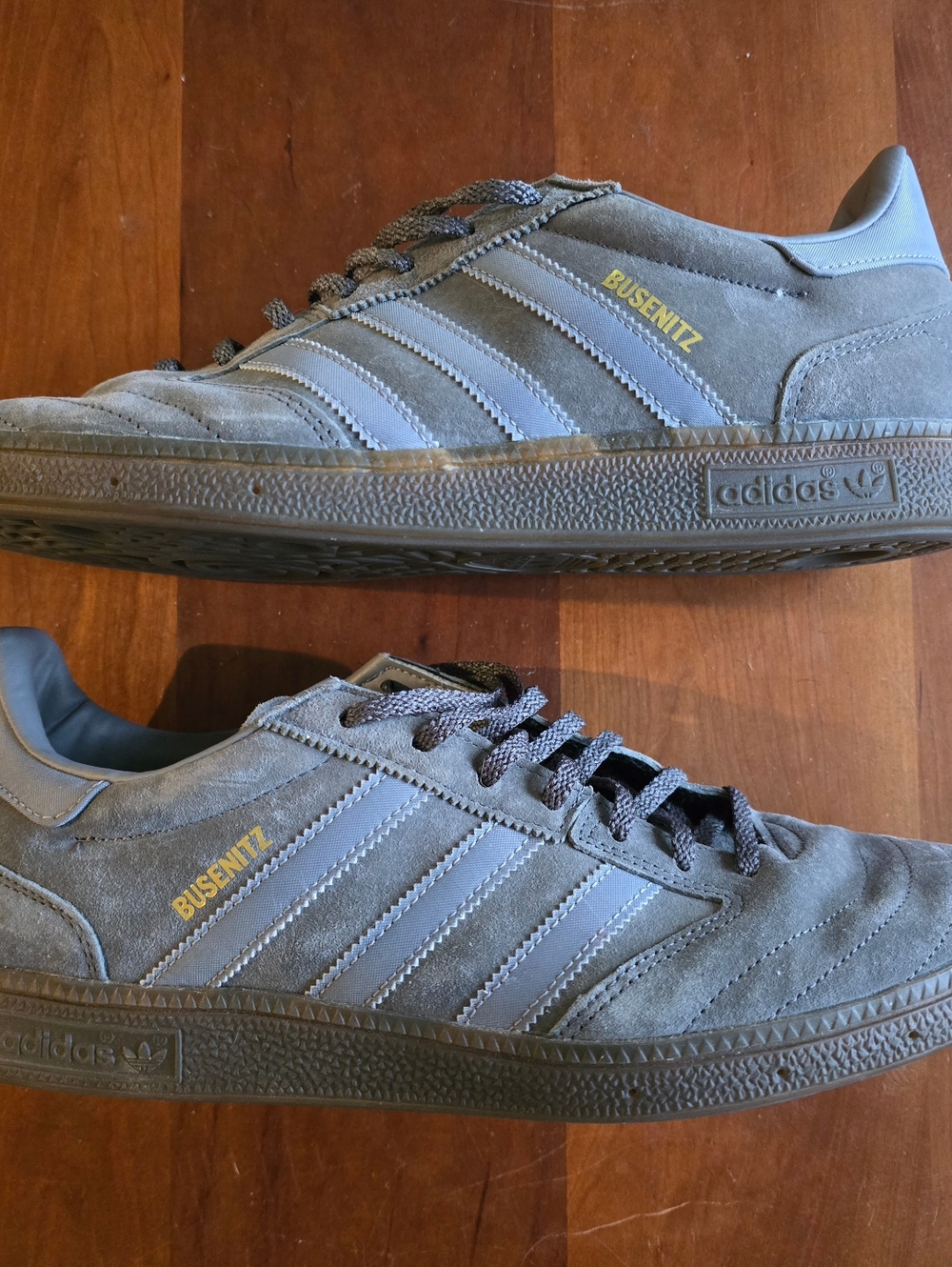 Adidas, Busenitz Men’s 11.5 Grey Suede Skate Sneakers
